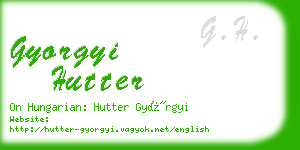 gyorgyi hutter business card